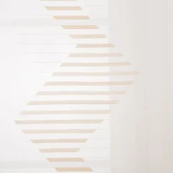 Schiebevorhang Mika Scherli transparent wollweiß beige 245x60cm (BxH)