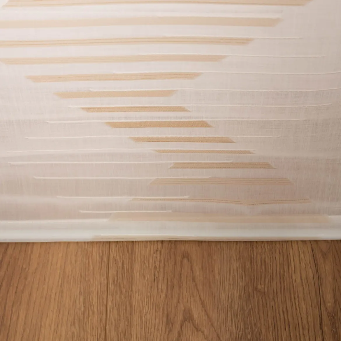 Schiebevorhang Mika Scherli transparent wollweiß beige 245x60cm (BxH)