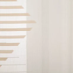 Schiebevorhang Mika Scherli transparent wollweiß beige 245x60cm (BxH)