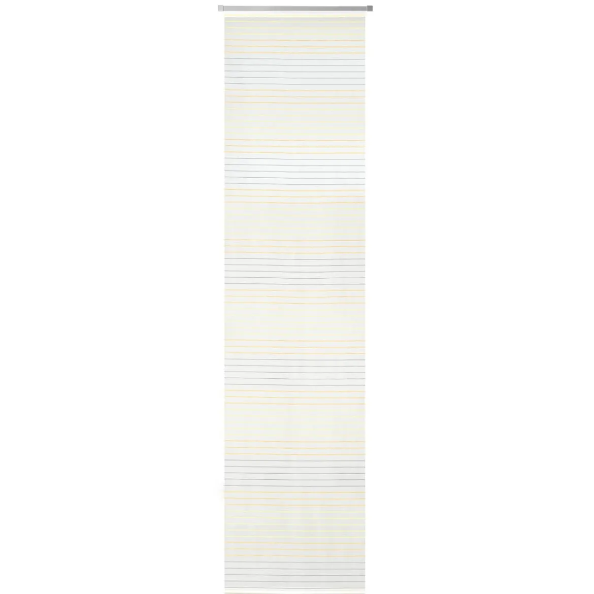 Schiebevorhang Paneel Malados Streifen weiß gelb grau inkl. Alu-Technik 60x245cm