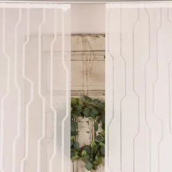 Schiebevorhang Schiebegardine Ischia Scherli transparent inkl. Technik wollweiß 245x60cm