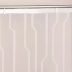 Schiebevorhang Schiebegardine Ischia Scherli transparent inkl. Technik wollweiß 245x60cm
