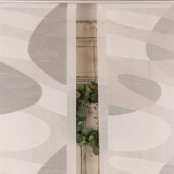 Schiebevorhang Schiebegardine Scherli Bubbles halbtransparent inkl. Technik schlamm 245x60cm