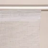 Schiebevorhang Schiebegardine uni transparent feine Streifenstruktur inkl. Technik hellgrau 245x60cm