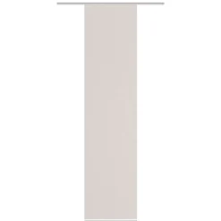 Schiebevorhang Streifenstruktur Bambus-Optik einfarbig taupe 60x260cm