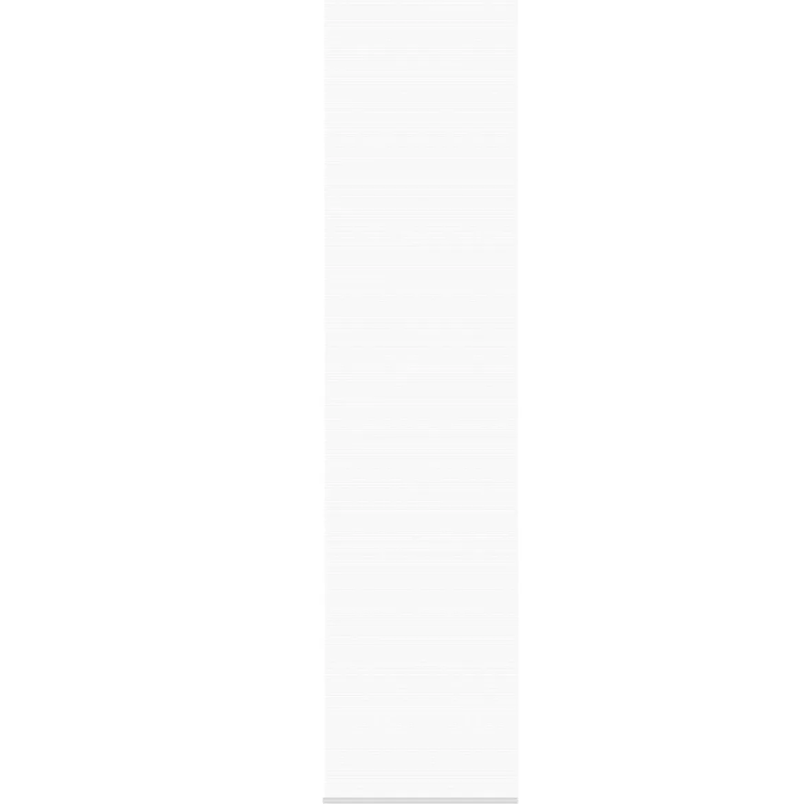 Schiebevorhang Streifenstruktur Bambus-Optik einfarbig weiß 60x260cm