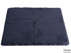 Schiefer Platte Tablett anthrazit 17x17cm