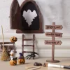 Schild mit Sockel aus Holz Miniaturschild Wegeweiser zum selbst gestalten 8x12cm