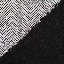 Schlangenhaut Optik Metallic Stoff silberfarbig schwarz 1,4m Breite