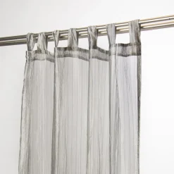 Schlaufenschal Fertigvorhang Delhi silber 135x260cm