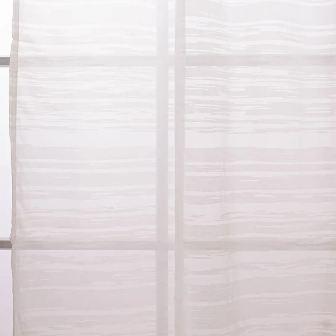 Schlaufenschal Gardine Filou Elbersdrucke transparent Scherli Ikat weiß140cmx255cm