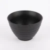 Schälchen Schale mit gewelltem Rand Keramik schwarz matt 11,5x7,5cm