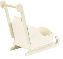 Schlitten Miniatur aus Holz 8x5x9cm von Creativ Company