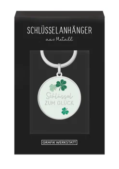 Schlüsselanhänger Schlüssel zum Glück 85x40mm von Grafik Werkstatt