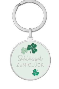 Schlüsselanhänger Schlüssel zum Glück 85x40mm von Grafik Werkstatt