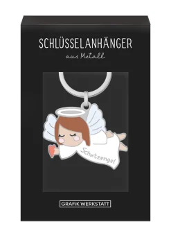 Schlüsselanhänger Schutzengel 85x40mm von Grafik Werkstatt