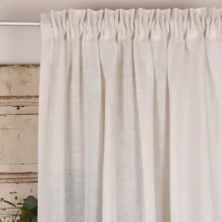 SCHÖNER LEBEN. Gardine Leinenstruktur EASY LINEN natur 280cm breit und 280cm hoch oder Wunschhöhe