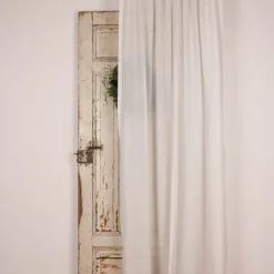SCHÖNER LEBEN. Gardine Leinenstruktur EASY LINEN natur 140cm breit und 280cm hoch oder Wunschhöhe