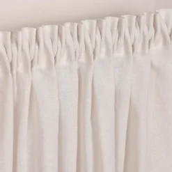 SCHÖNER LEBEN. Gardine Leinenstruktur EASY LINEN natur 140cm breit und 280cm hoch oder Wunschhöhe