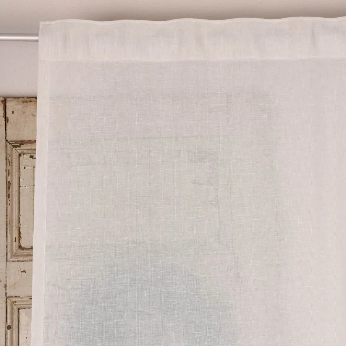 SCHÖNER LEBEN. Gardine Leinenstruktur EASY LINEN natur 140cm breit und 280cm hoch oder Wunschhöhe