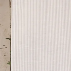 SCHÖNER LEBEN. Gardine Vorhang Zen Natur mit Längsstreifen ecru hellgrau 140cm breit und 260cm hoch oder Wunschlänge von SCHÖNER LEBEN.