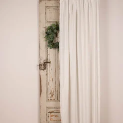 SCHÖNER LEBEN. Gardine Vorhang Zen mit Längsstreifen ecru natur 280cm breit und 260cm hoch oder Wunschlänge von SCHÖNER LEBEN.