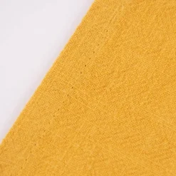 SCHÖNER LEBEN. Geschirrtuch 2er Set Bio Ramie Leinenoptik einfarbig senf gelb 40x70cm