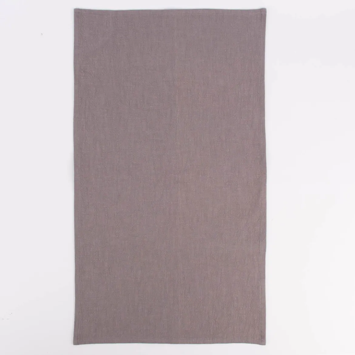 SCHÖNER LEBEN. Geschirrtuch 2er Set Bio Ramie Leinenoptik einfarbig grau 40x70cm