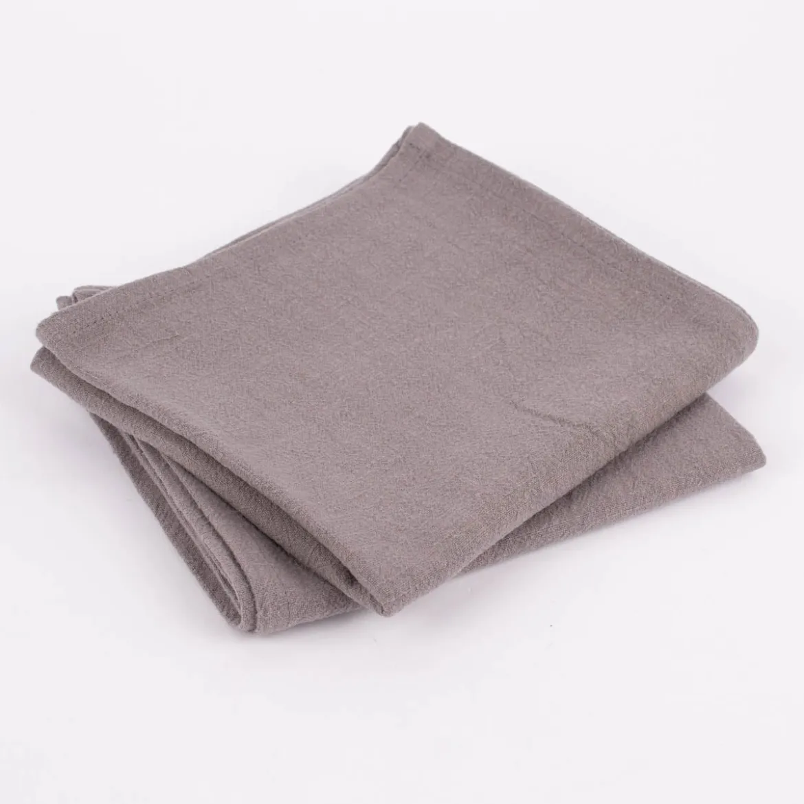 SCHÖNER LEBEN. Geschirrtuch 2er Set Bio Ramie Leinenoptik einfarbig grau 40x70cm