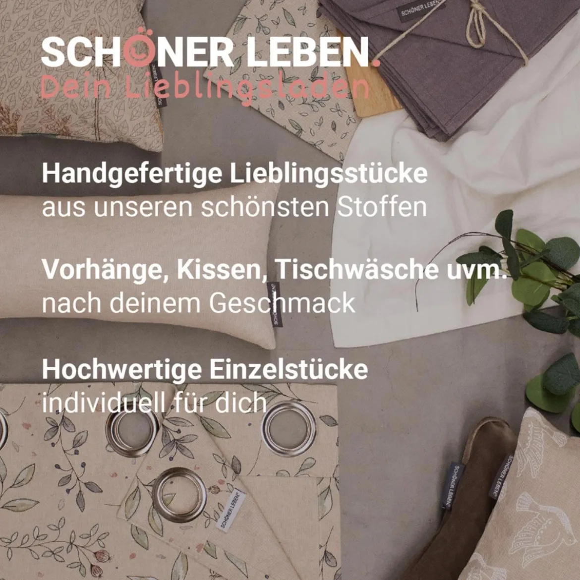 SCHÖNER LEBEN. Geschirrtuch 2er Set Bio Ramie Leinenoptik einfarbig rost 40x70cm