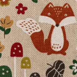 SCHÖNER LEBEN. Kinder Kissenhülle Autumn Woodland Fox Füchse natur bunt verschiedene Größen
