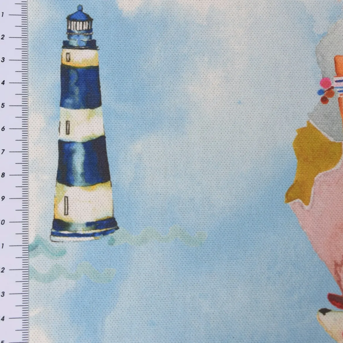 SCHÖNER LEBEN. Kinderzimmer-Vorhang Adventure Rainbow Weltkarte bunt 245cm oder Wunschlänge