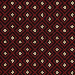 SCHÖNER LEBEN. Kissenhülle Art Deco Rauten Retro rot schwarz goldfarbig verschiedene Größen