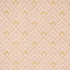 SCHÖNER LEBEN. Kissenhülle Art Deco Metallic Rauten rosa goldfarbig verschiedene Größen