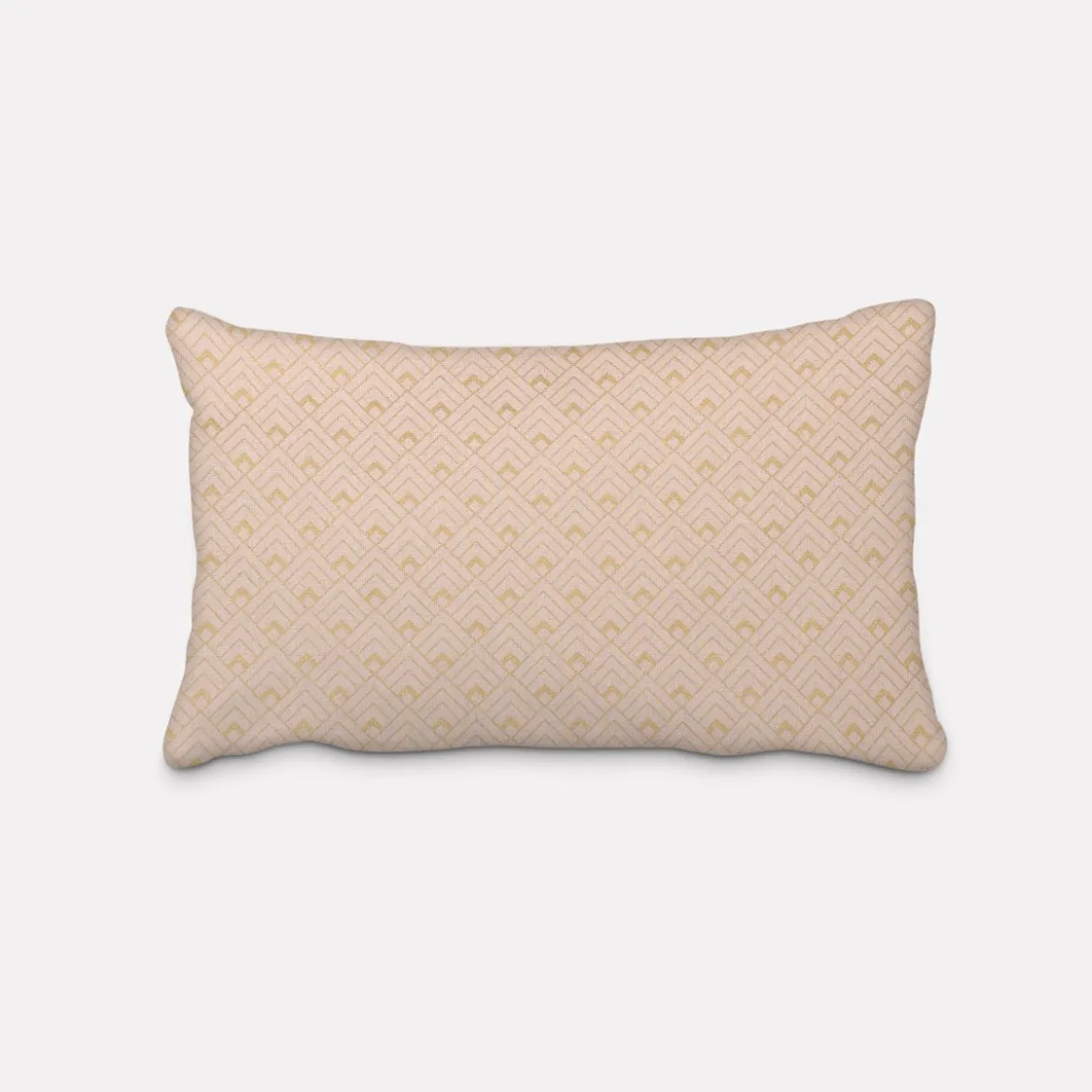 SCHÖNER LEBEN. Kissenhülle Art Deco Metallic Rauten rosa goldfarbig verschiedene Größen