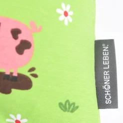 Schöner Leben Kissenhülle Bauernhof Tiere grün bunt 50x50cm