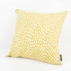 Schöner Leben Kissenhülle Bayside Honeydew ocker gelb weiß 50x50cm