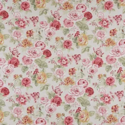 SCHÖNER LEBEN. Kissenhülle Clarke & Clarke STUDIO G Blumen Rosen beige grün rot verschiedene Größen