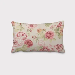 SCHÖNER LEBEN. Kissenhülle Clarke & Clarke STUDIO G Blumen Rosen beige grün rot verschiedene Größen