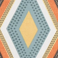 SCHÖNER LEBEN. Kissenhülle Clarke & Clarke STUDIO G geometrisch Ethno Raute creme bunt verschiedene Größen