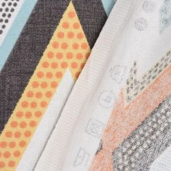 SCHÖNER LEBEN. Kissenhülle Clarke & Clarke STUDIO G geometrisch Ethno Raute creme bunt verschiedene Größen