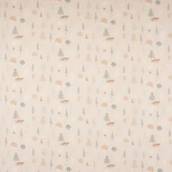 SCHÖNER LEBEN. Kissenhülle Cold Forest Animals Bäume Waldtiere beige grün weiß verschiedene Größen