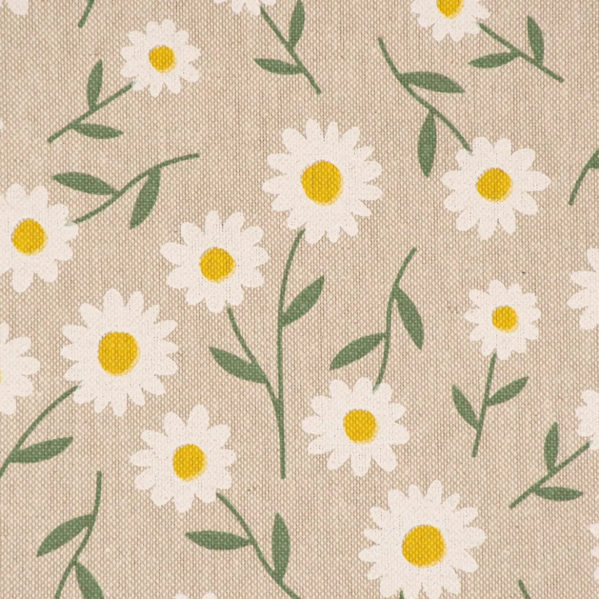 SCHÖNER LEBEN. Kissenhülle Daisy Sweet Field Gänseblümchen Leinenlook hellblau oder natur weiß versch. Größen