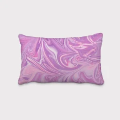 SCHÖNER LEBEN. Kissenhülle Digitaldruck Retro Batik lila pink verschiedene Größen