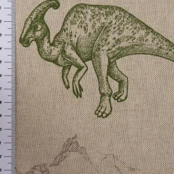 SCHÖNER LEBEN. Kissenhülle Dinosaurier natur grün verschiedene Größen