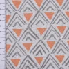 SCHÖNER LEBEN. Kissenhülle Dreiecke Retro weiß grau orange verschiedene Größen