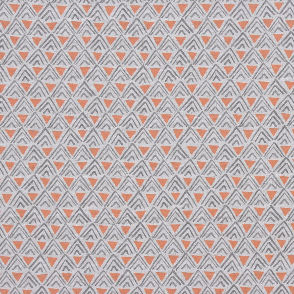 SCHÖNER LEBEN. Kissenhülle Dreiecke Retro weiß grau orange verschiedene Größen