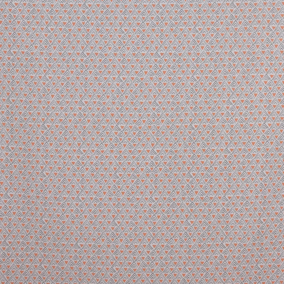 SCHÖNER LEBEN. Kissenhülle Dreiecke Retro weiß grau orange verschiedene Größen