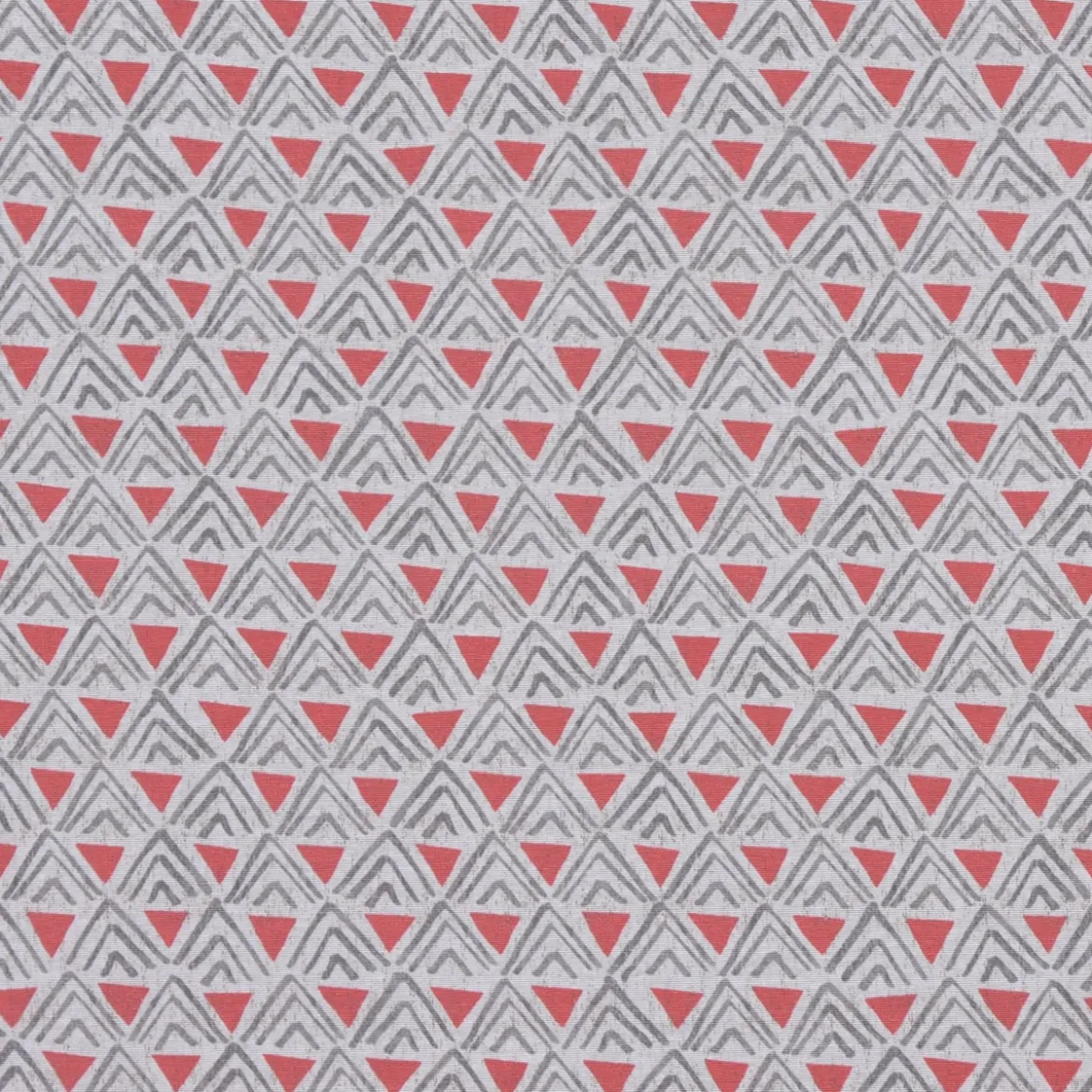 SCHÖNER LEBEN. Kissenhülle Dreiecke Retro weiß grau rot verschiedene Größen