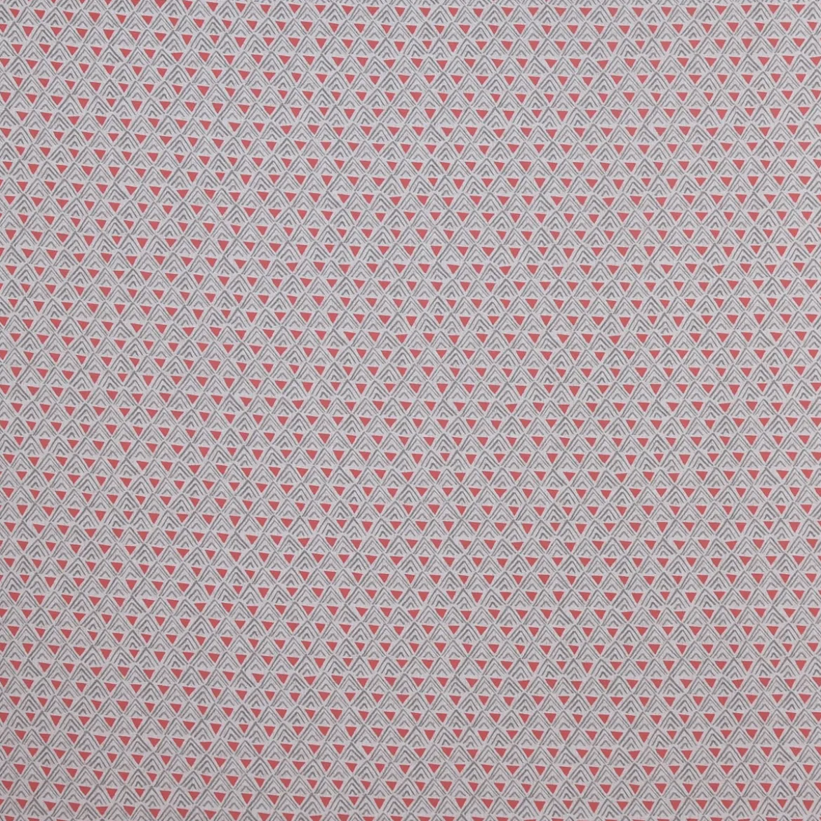 SCHÖNER LEBEN. Kissenhülle Dreiecke Retro weiß grau rot verschiedene Größen